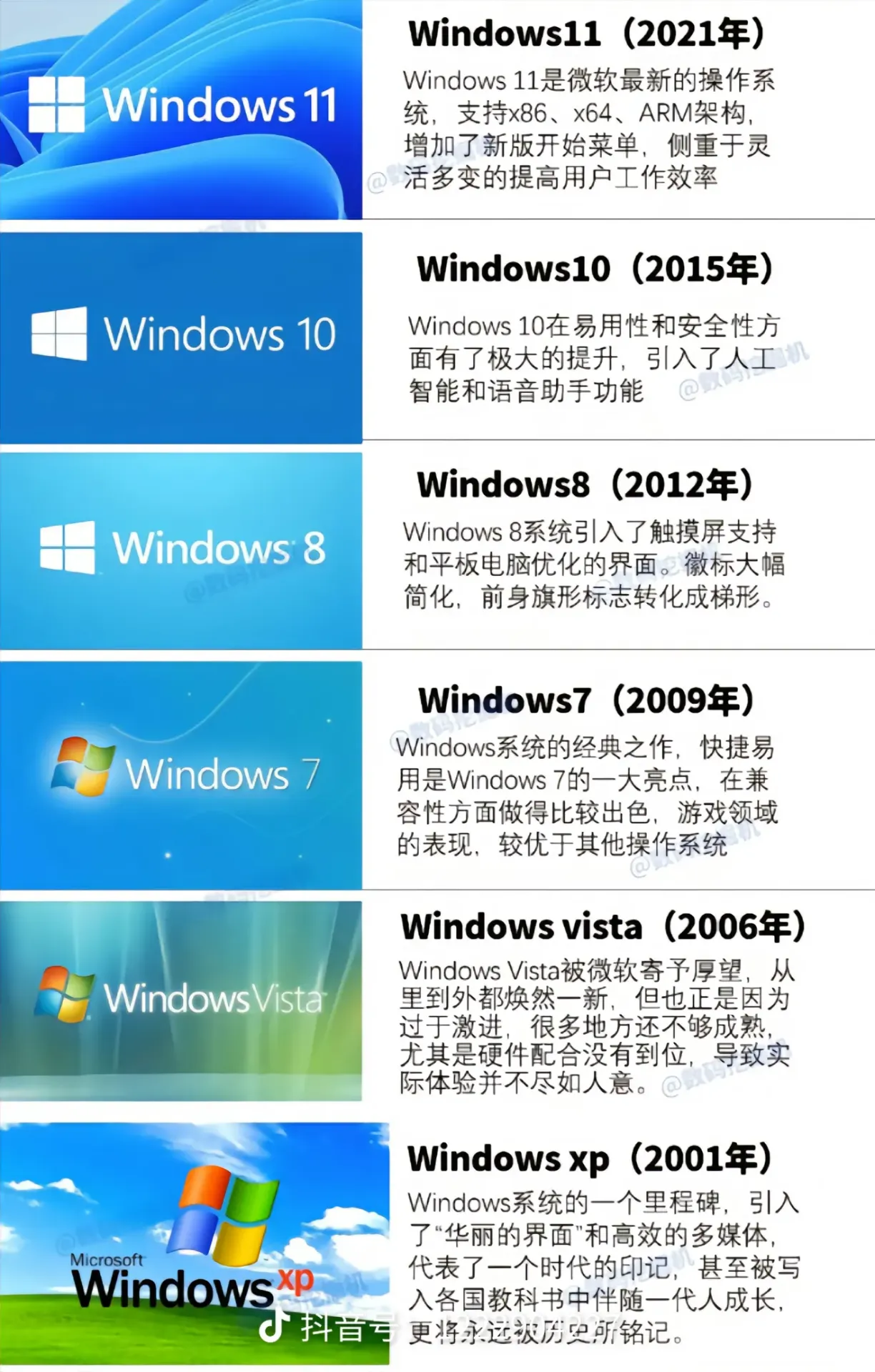 除了vista没用过